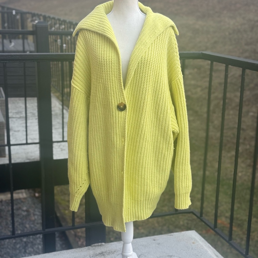 FREE PEOPLE Swim Too Deep Cardigan Size XL - Picture 2 of 11